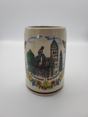 Vintage Ramstein Germany 0.5l Stoneware Beer Mug Original KING Handmade /Painted