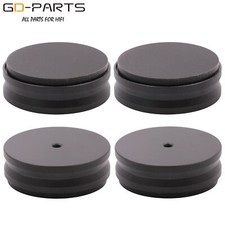 44x15mm Solid Aluminum Audio Speaker AMP Stand Feet Isolation Pad Damper Black