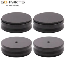 44x15mm Solid Aluminum Audio Speaker AMP Stand Feet Isolation Pad Damper Black