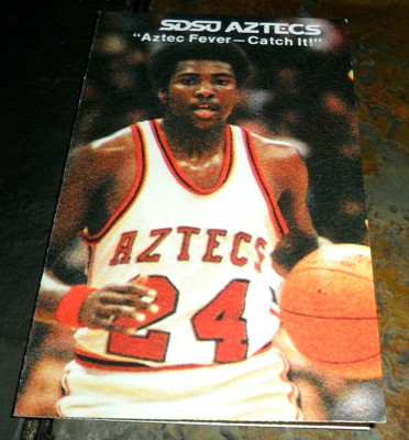   1979-80 SDSU TONY GWYNN nr Mint Pocket Schedule Basketball San Diego State  