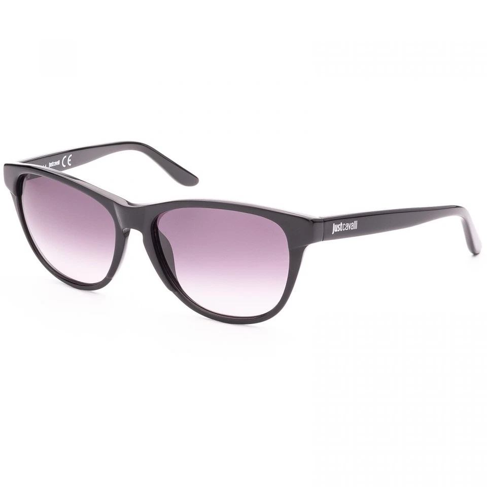 Just Cavalli JC492S 01B Black Glossy Cat Eye Plastic Sunglasses Frame 57-16-140 - Image 2 of 3