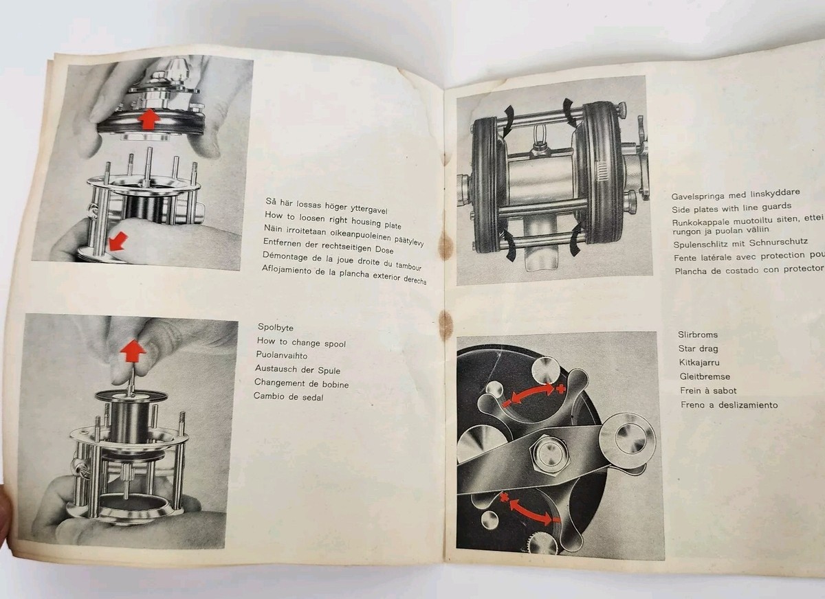 Garcia Ambassadeur 5000 A C 6000 Reel User's Instructions Manual