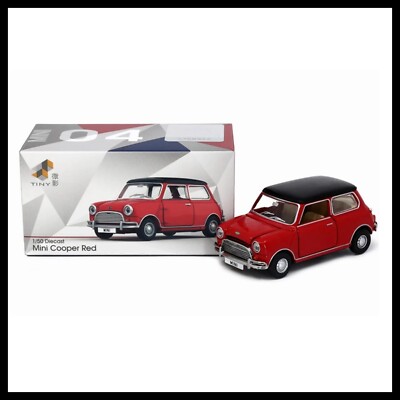 TINY 04 MINI COOPER Red NEW DIECAST CAR 1/50 HONG KONG City Die