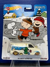 1/64 HOT WHEELS REAL RIDERS PEANUTS '85 CHEVY ASTRO VAN WHITE