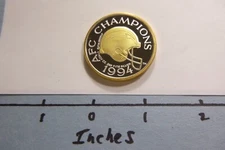 SAN DIEGO CHARGERS 1994 AFC CHAMPIONS 999 SILVER GOLD COIN RARE SHARP 3SDG3