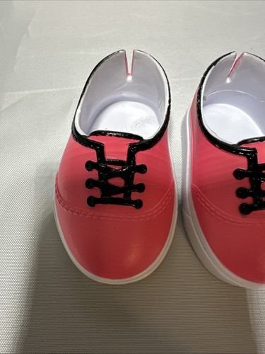 18” Our Generation Doll Pink & Black Tennis Shoes - Picture 3 of 4
