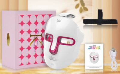 7 Colors Photon LED Light Therapy Face Mask Rejuvenation Skin Beauty Device USB