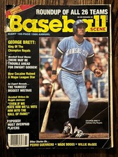 1986 Baseball Scene Magazine Annual George Brett Royals Round up of all 26 Teams