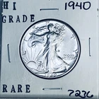 1940 LIBERTY WALKING SILVER HALF DOLLAR HI GRADE U.S. MINT RARE COIN 7236