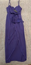 BCBGENERATION Purple Chiffon Sleeveless Bridesmaid Dress Size S