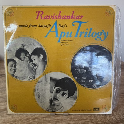 Ravishankar    Apu Trilogy Vinyl Lp Record Satyajit Ray Very Rare ECLP3411 VG/VG