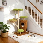 Large Cat Tree with Toy Comfortable Plush Cat Tower Condo Basket Scratching Post