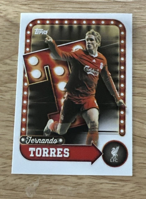 2025 Fernando Torres Topps Liverpool Collector Tin Name in Lights