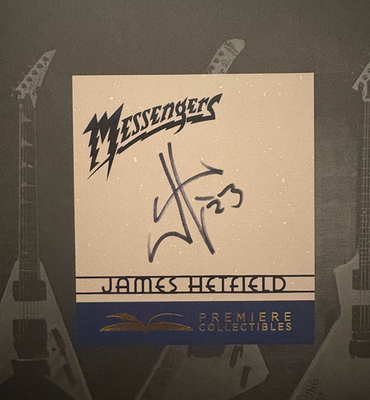 #ad James Hetfield Metallica Autographed Signed Messengers Hardcover Book COA $199.99
