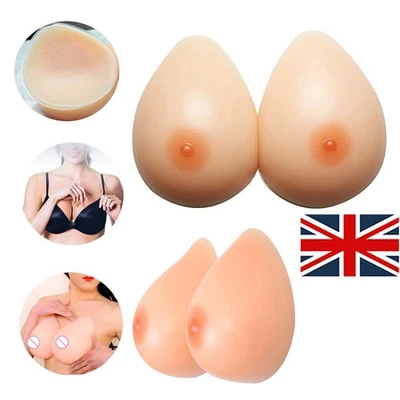 One Pair Silicone Breast Forms Fake Breast for Mastectomy Transgender - Image 1 of 4