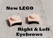 New LEGO Eyebrows BUILD MONSTER Creature FUN for Creative Kids Printed Brows
