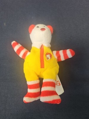 Ty Teenie Beanie Babies Happy Meal Ronald McDonald The Bear 2004