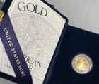 2003 W US Mint 1/10th ozt Gold Proof $5 Eagle Coin w/ogp L24970