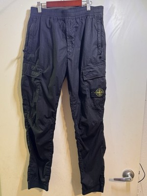 Stone island black cargo pants w32