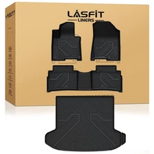LASFIT Floor Mats for Kia Sportage 2023-2026 PHEV TPE 1st & 2nd Row & Cargo Mat