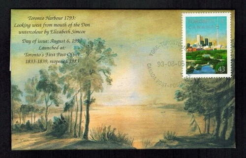 Canada #1484, 1993 43¢ Toronto Post Office cacheted Folded Letter wax sealed VF