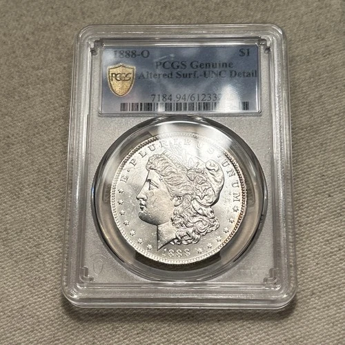 1888-O Morgan Silver Dollar PCGS UNC Details — Cleaned — New Orleans Mint Silver
