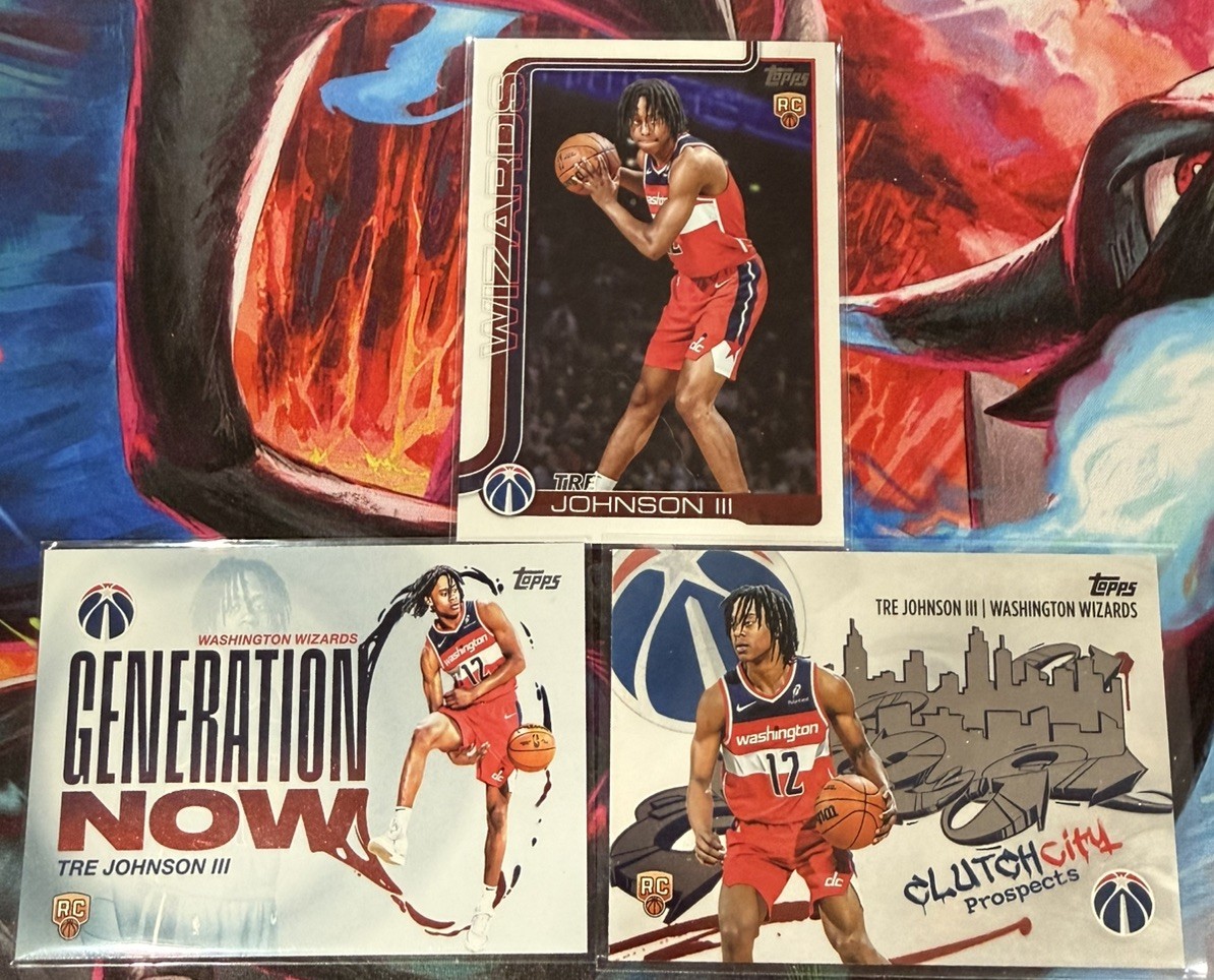 2025/26 Topps Basketball Tre Johnson III Generation Now, Clutch City, Base RC