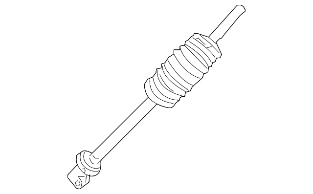 Columna de dirección inferior junta eje intermedio Nissan Titan Armada 48080-7S000 Foto 2 de 3