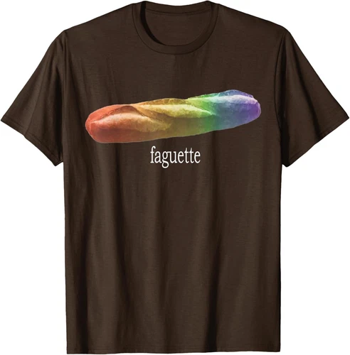 Funny Baguette Rainbow Faguette LGBT Pride Month Unisex T-Shirt