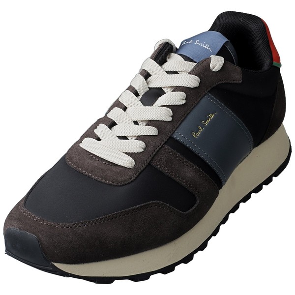 Paul Smith Herren Sneaker Eighties Casual Trainers Schwarz Braun - 41 Eu-image