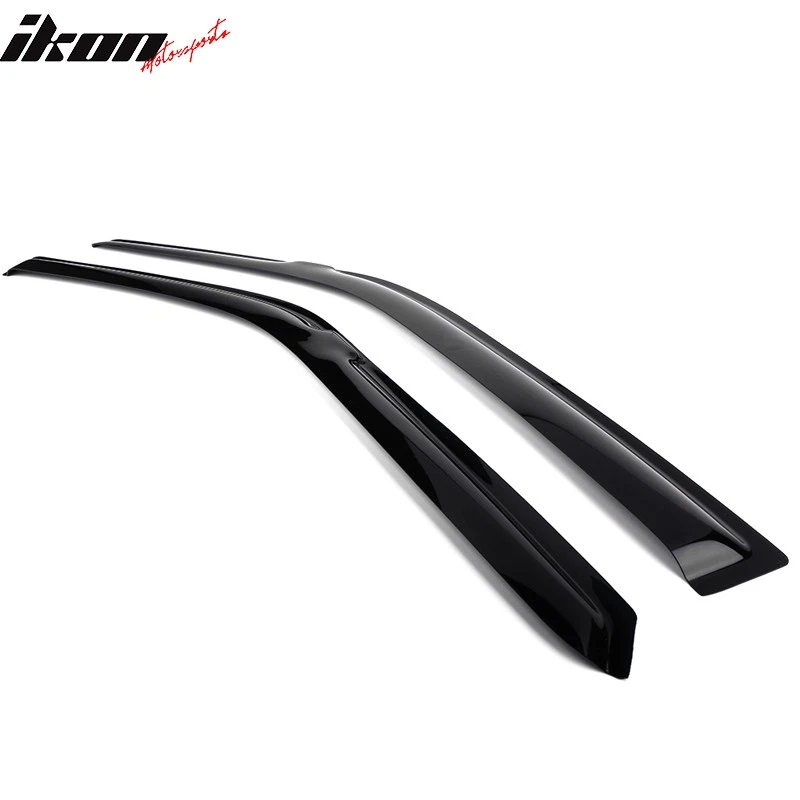 Fits 90-93 Honda Accord Coupe Acrylic Window Visors 2Pc Set - Image 3 of 4