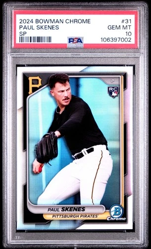 2024 Bowman Chrome - Image Variation SP Paul Skenes #31 (RC) PSA 10 Pirates