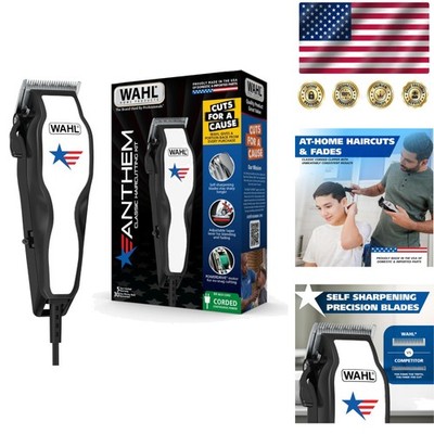 Anthem Classic Haircutting Kit - Corded Clipper with No-Snag Blades & 10 Guards