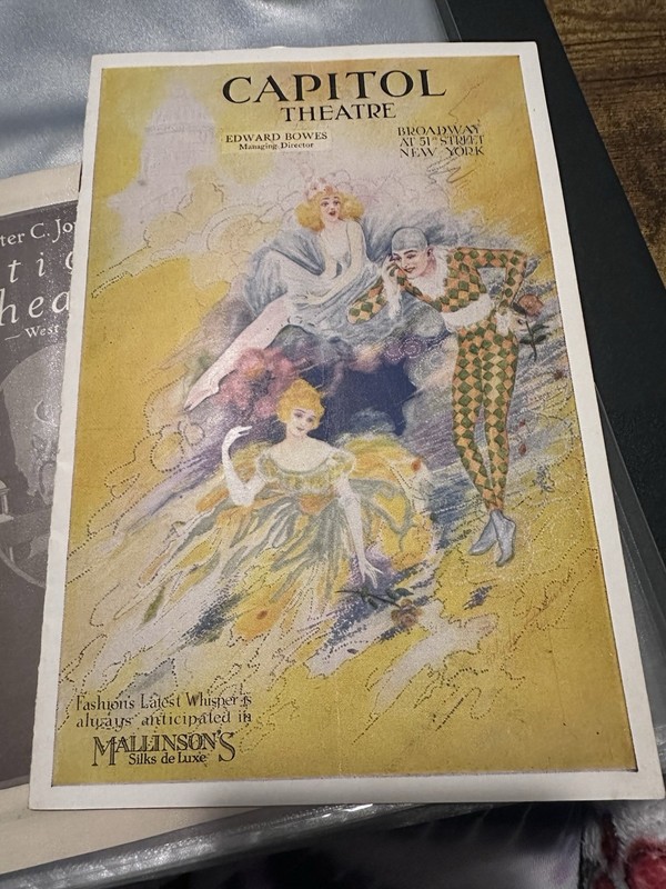 1920 Capitol Theatre NYC Program Mack Sennett Gingham Girl Silent Film Opera