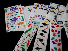 Mrs. Grossman Lot Stickers,33 modules  Various, a few with missing stickers.