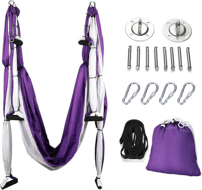 Aerial Yoga Swing Sling Strong Yoga Hammock Kit Set Trapeze Inversion Equipment