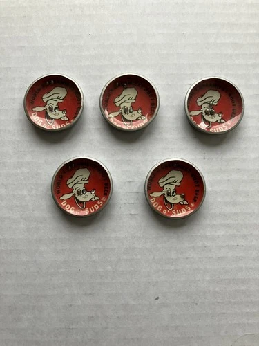 Vintage Dog n Suds Tin Dexterity Game Lot of 5 Root Beer Advertising 1950s