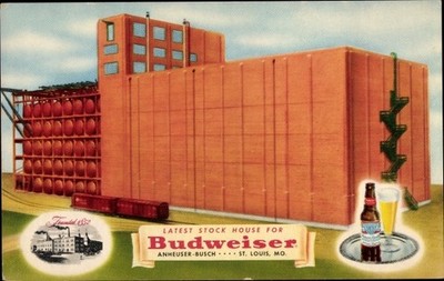 Künstler Ak Reklame, Budweiser, Stock House, Brauerei - 10446728