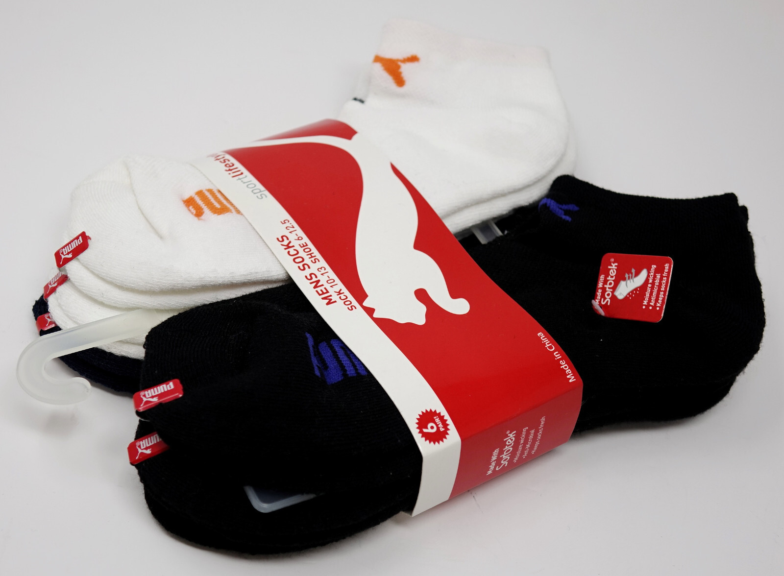 НОВЫЕ спортивные мягкие носки с логотипом Puma, 6 упаковок, с глубоким вырезом, Размер обуви 6-12,5