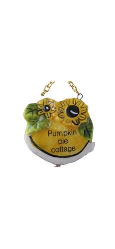 Blue Sky Heather Goldminc Pumpkin Pie Cottage Cat Tea Light Candle Holder 2009 - Picture 6 of 9