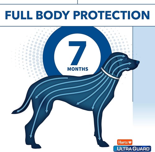 Hartz UltraGuard Flea & Tick Collar for Dogs, 7 Month Protection, White, Up to 2 - Picture 6 of 8
