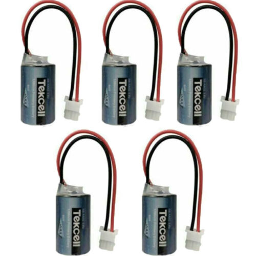 5pcs for Tekcell SB-AA02 3.6V Battery 1/2AA 1200mAh for LS14250 PLC Battery - Picture 1 of 4