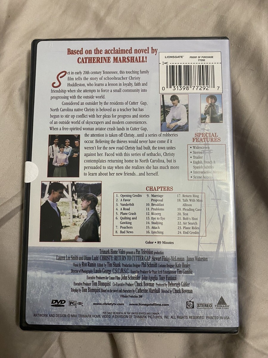 Christy - Return to Cutter Gap (DVD, 2001) Brand New and