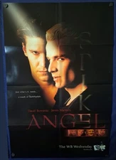 SPIKE ANGEL WB TV SHOW PROMO POSTER DAVID BOREANAZ JAMES MARSTERS 2003 UNUSED