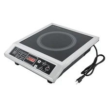 Portable Commercial Induction Cooktop 3500W Countertop Burner 8Temp Levels 110V