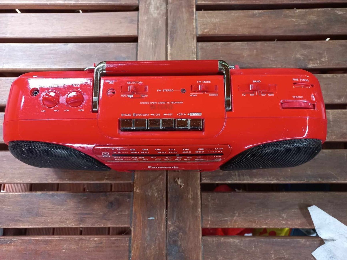 Vintage Japanese Panasonic RX FS 430 boombox in rare RED color | eBay