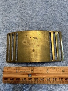 CADET DRESS TWO PIECE BRASS BELT PLATE “N.S. MEYER” MARKED…