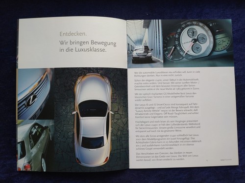 LEXUS Programm Prospekt 2001 SC430 LS430 GS300 GS430 RX300 IS200 IS300 - Picture 3 of 10