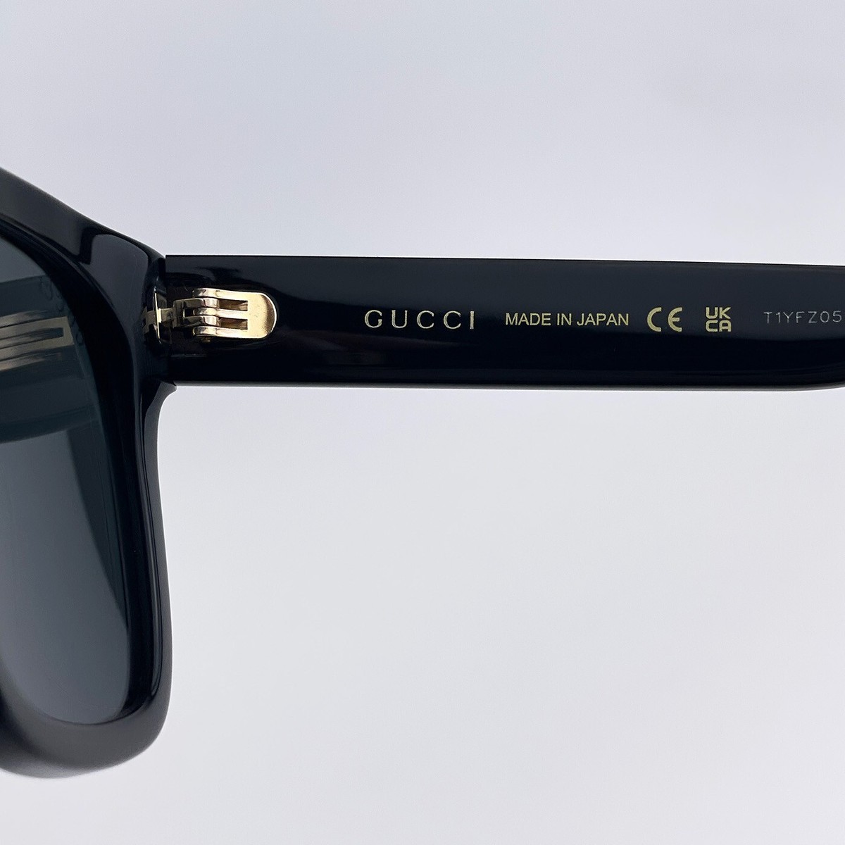 GUCCI GG0034SN 001 Sunglasses Black Grey Square Women Gucci® GG0034SN Square Sunglasses - EuroOptica main image 2