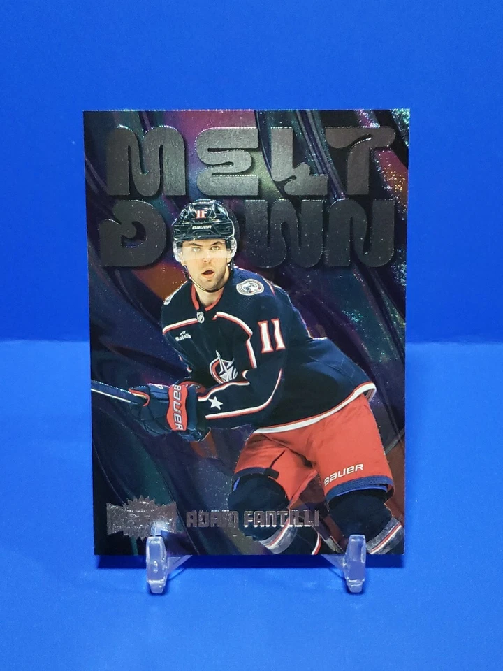 💯 2023-24 Metal Universe Adam Fantilli Meltdown #M-24 Columbus Blue Jackets 💯 - Image 3 of 4